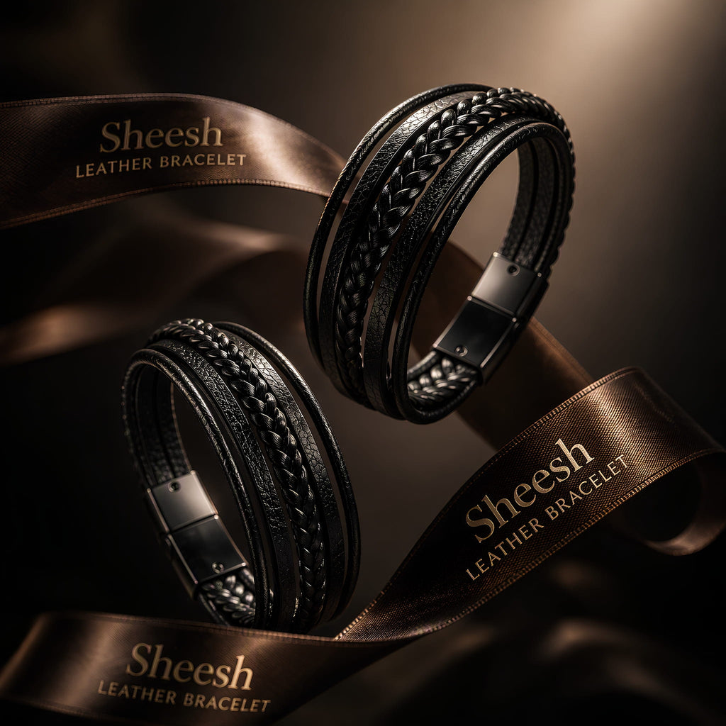 Leather Bracelet for Men with Magnetic Lock | Premium Gift for Him