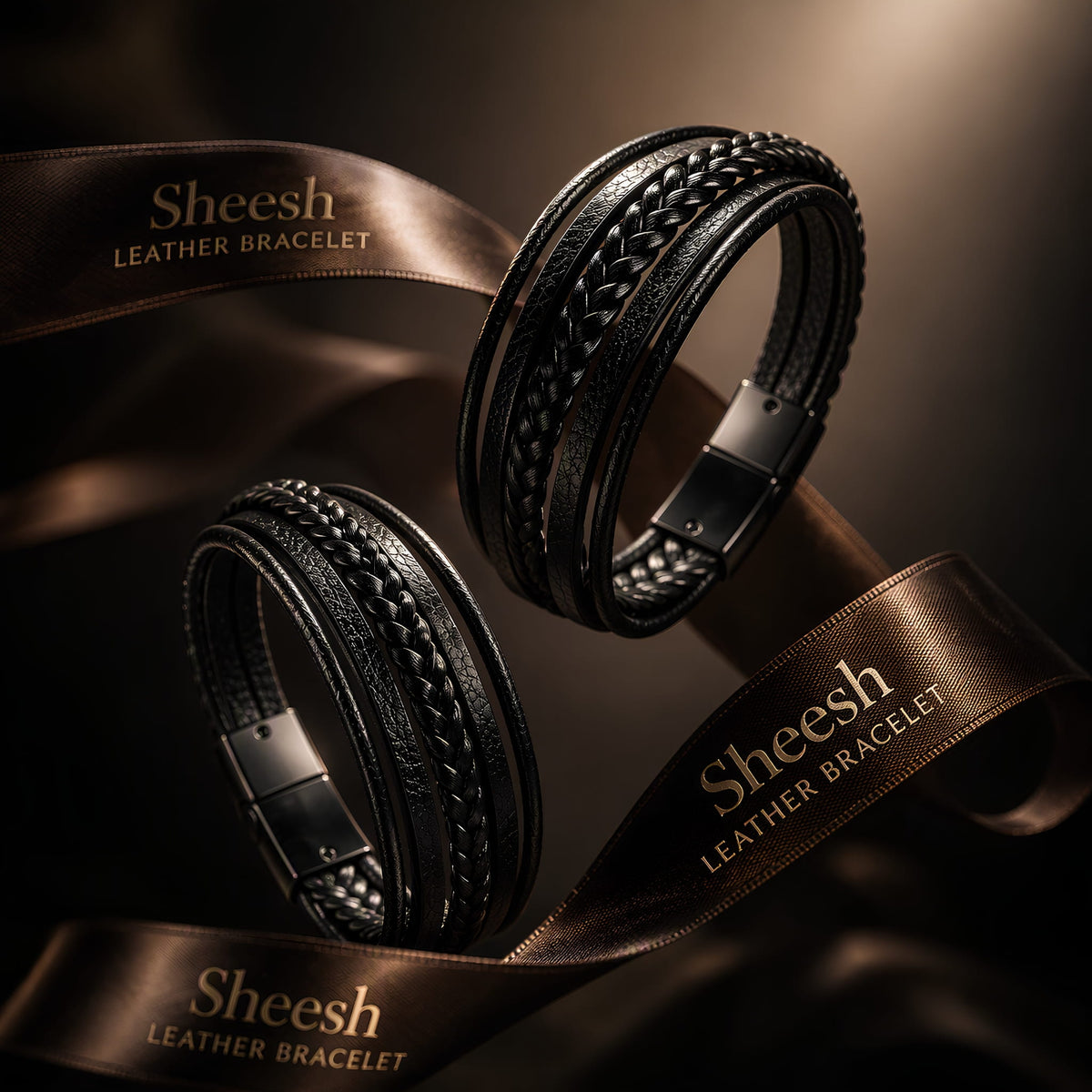 Leather Bracelet for Men with Magnetic Lock | Premium Gift for Him