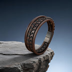 Men's Genuine Leather Bracelet with Magnetic Clasp | Best Gift Choice for Him