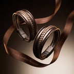 Leather Bracelet for Men with Magnetic Lock | Premium Gift for Him