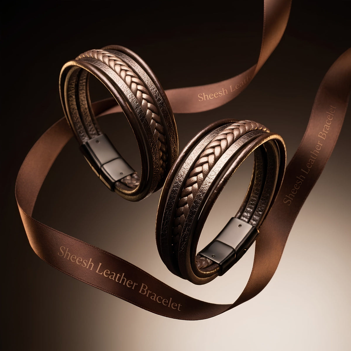 Leather Bracelet for Men with Magnetic Lock | Premium Gift for Him