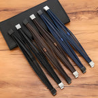 Men's Premeium Leather Bracelet with Magnetic Buckle